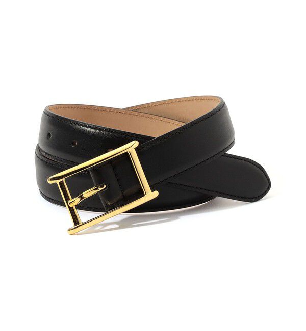TOMORROWLAND GOODS「AMBOISE BUCKLE レザーベルト」|ベルト|19 ブラック