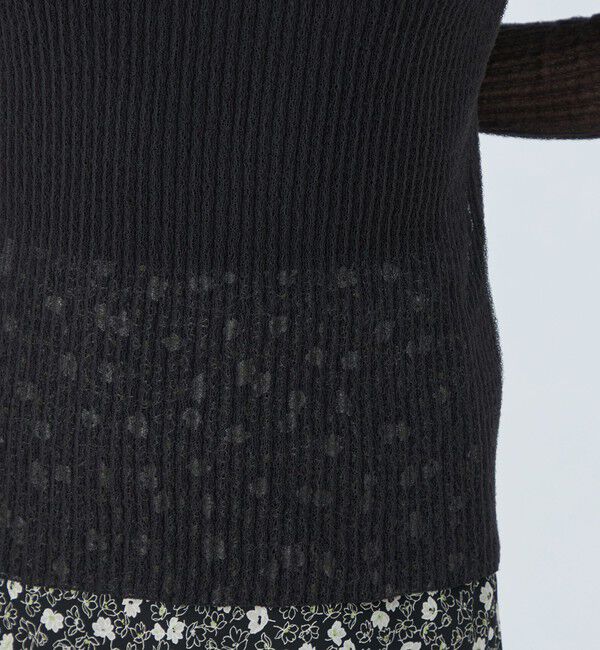 Ballsey「シアーダブルジャカード バックリボンプルオーバー」|ニット・セーター|