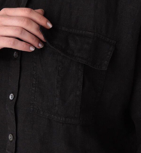 JAMES PERSE「ライトウェイトリネン クロップドシャツ WKO3149」|シャツ・ブラウス|