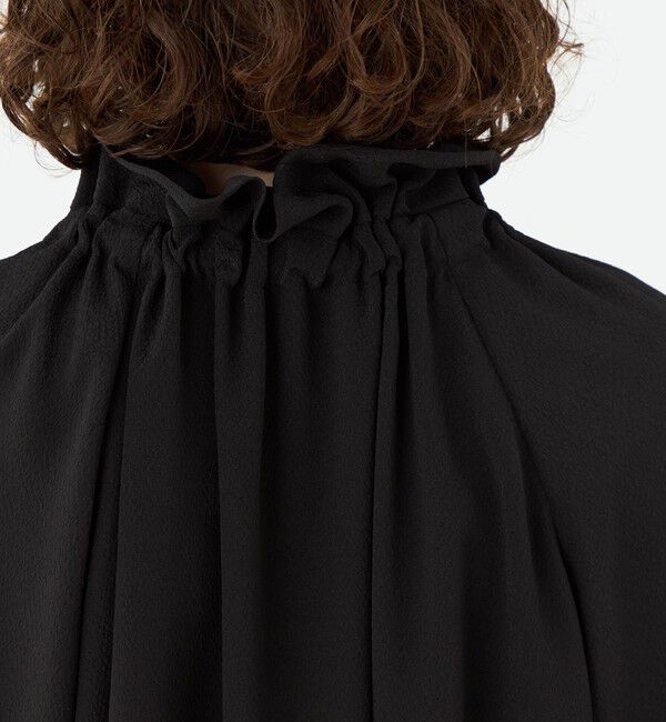 Ballsey「ウズラクレープ ボリュームギャザーブラウス」|シャツ・ブラウス|