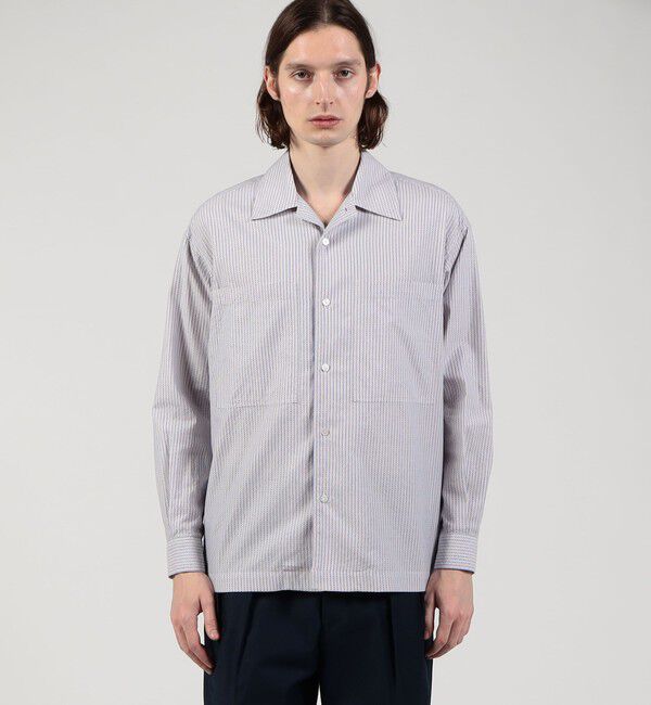 TOMORROWLAND MENS「コットンドビー ダブルポケットシャツ」|シャツ・ブラウス|