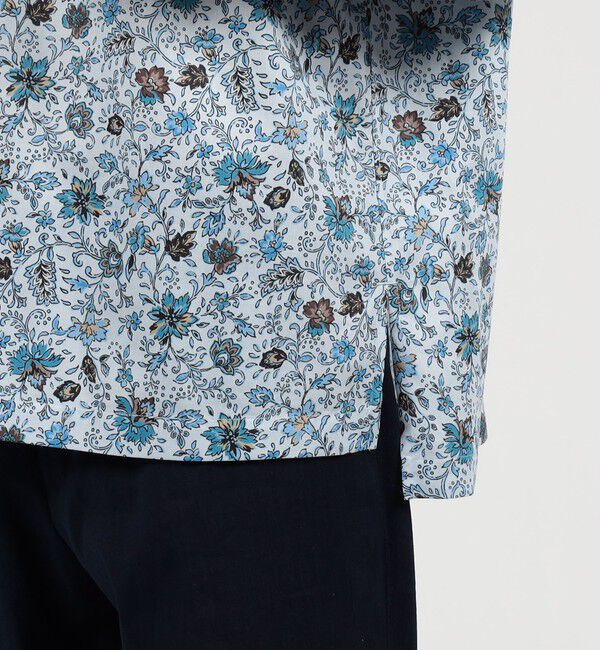 TOMORROWLAND MENS「コットンシルク フラワープリント プルオーバーシャツ」|シャツ・ブラウス|