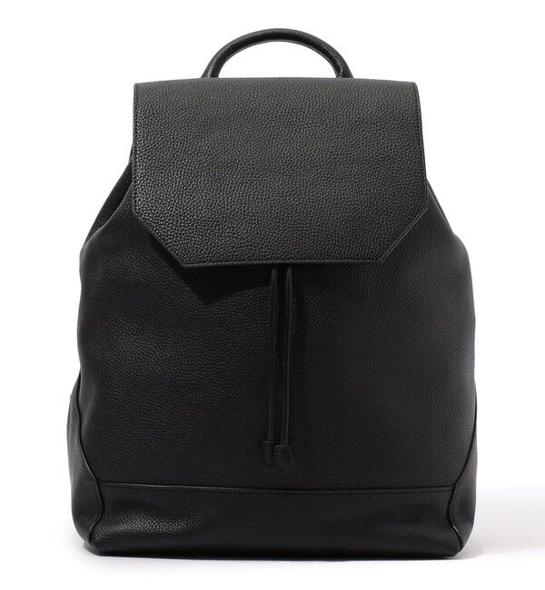 TOMORROWLAND GOODS「TOMORROWLAND シュリンクレザー バックパック」|リュック|19 ブラック