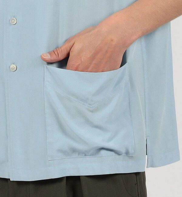 TOMORROWLAND MENS「レーヨン 3ポケット ハーフスリーブシャツ 」|シャツ・ブラウス|