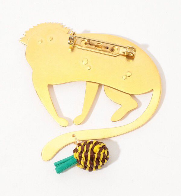 TOMORROWLAND GOODS「MERCEDES SALAZAR MONKEY YELLOW ブローチ」|ブローチ・コサージュ|