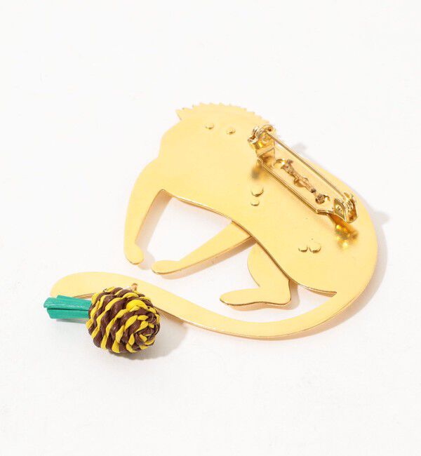 TOMORROWLAND GOODS「MERCEDES SALAZAR MONKEY YELLOW ブローチ」|ブローチ・コサージュ|