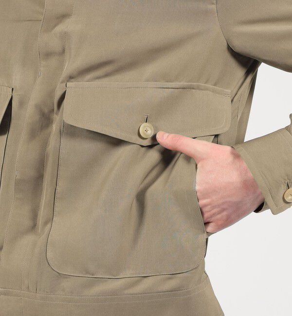 TOMORROWLAND MENS「シルク フライトジャケット」|ブルゾン・スタジャン|