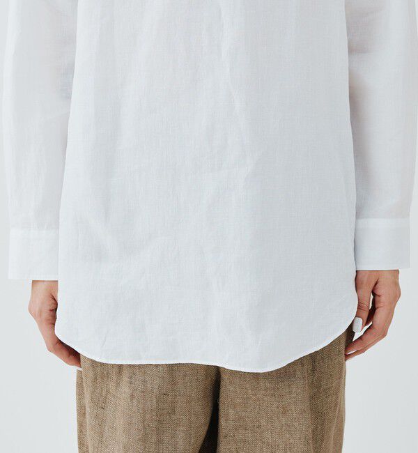 GALERIE VIE「リネン クルーネックシャツ」|シャツ・ブラウス|
