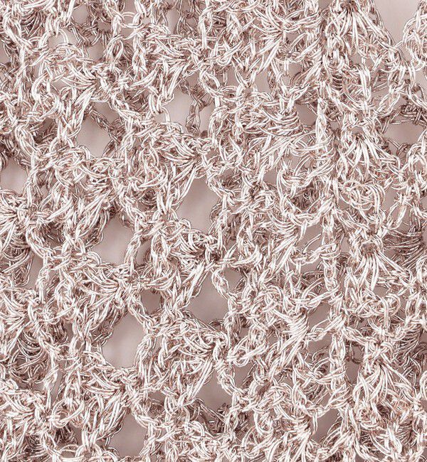 MACPHEE「メタリッククロシェ フロンタブルベスト」|ベスト・ジレ|