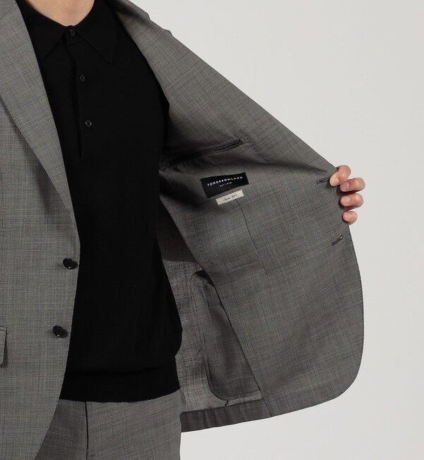 TOMORROWLAND MENS「Super120'sウールポリエステル シングルブレステッド2Bジャケット」|テーラードジャケット|
