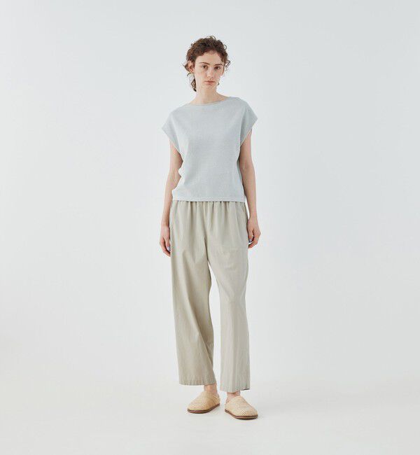 GALERIE VIE「ストレッチコットン クルーネックプルオーバー」|ニット・セーター|