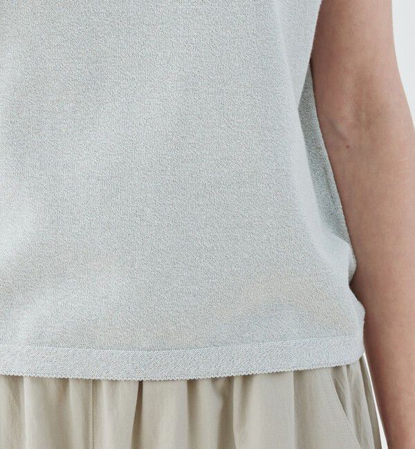 GALERIE VIE「ストレッチコットン クルーネックプルオーバー」|ニット・セーター|