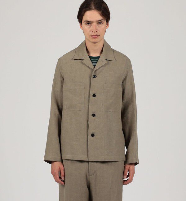 TOMORROWLAND MENS「ベルジャンリネン シャツブルゾン LIBECO」|ブルゾン・スタジャン|