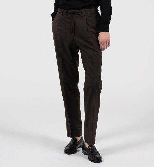 TOMORROWLAND MENS「ウールナイロン 1プリーツ イージースラックス V.B.CANONICO」|スラックス|