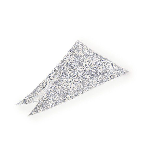 SOULEIADO「SOULEIADO リネンプリント バブーシュカ」|ストール|64 ブルー系