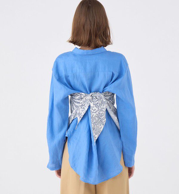 SOULEIADO「SOULEIADO リネンプリント バブーシュカ」|ストール|