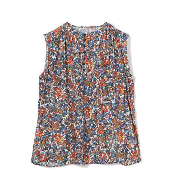 SOULEIADO「ポリエステルプリント スリーブレスブラウス」|シャツ・ブラウス|34 ピンク系