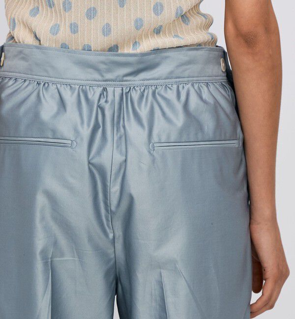 BACCA「コットンバックサテン セーラーパンツ」|チノ|