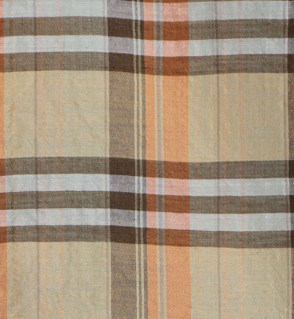 TOMORROWLAND MENS「コットンシルク マドラスチェック ハーフスリーブシャツ」|シャツ・ブラウス|