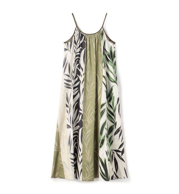 GALERIE VIE「コースタルフローラプリント ギャザーキャミソールワンピース」|ワンピース|46 ブラウン系