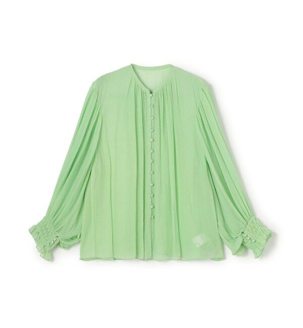 Ballsey「Michelle ボリュームスリーブブラウス」|シャツ・ブラウス|53 グリーン