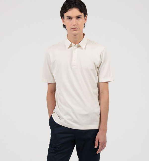 TOMORROWLAND MENS「ギザコットン メッシュポロシャツ」|ポロシャツ|