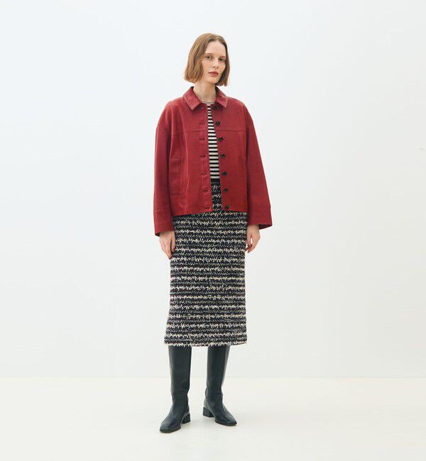 TOMORROWLAND collection「ベジタブルレザー コクーンブルゾン」|ブルゾン・スタジャン|