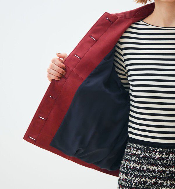 TOMORROWLAND collection「ベジタブルレザー コクーンブルゾン」|ブルゾン・スタジャン|