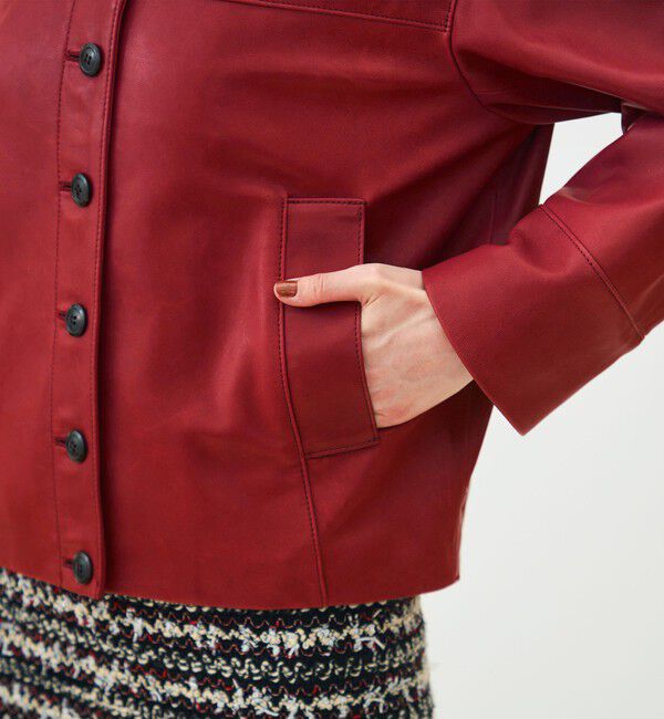 TOMORROWLAND collection「ベジタブルレザー コクーンブルゾン」|ブルゾン・スタジャン|