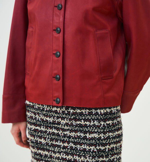 TOMORROWLAND collection「ベジタブルレザー コクーンブルゾン」|ブルゾン・スタジャン|