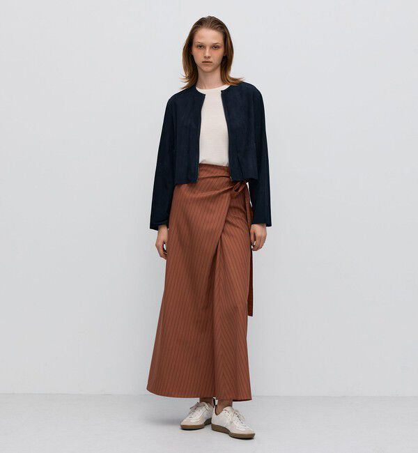 BACCA「ゴートスエード ショートジップブルゾン」|ブルゾン・スタジャン|