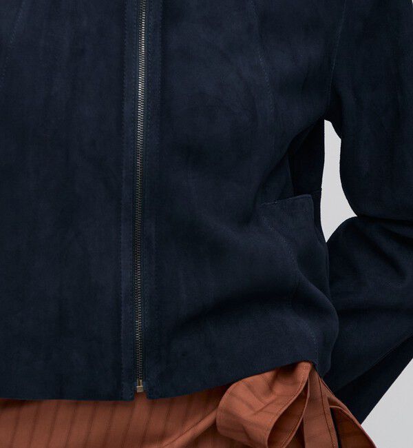 BACCA「ゴートスエード ショートジップブルゾン」|ブルゾン・スタジャン|