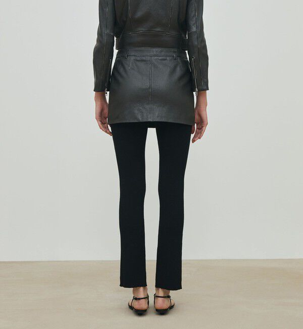 DES PRES「ヴィンテージレザー ローライズミニスカート」|スカート|