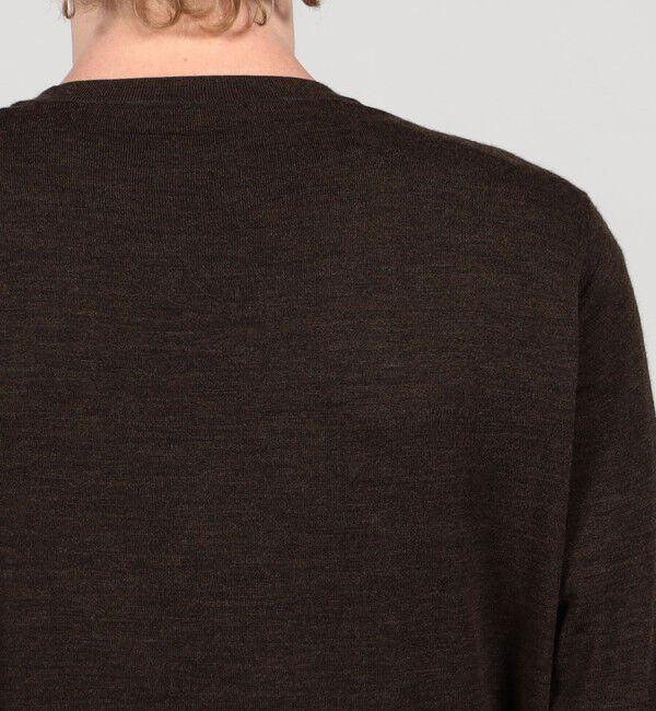 TOMORROWLAND MENS「TOMORROWLAND tricot スーパーファインメリノウール クルーネックプルオーバー S-WOOL」|ニット・セーター|