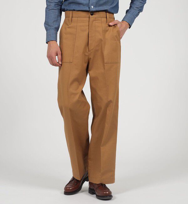 TOMORROWLAND MENS「コットンドリル ベイカーパンツ SONDRIO」|チノ|