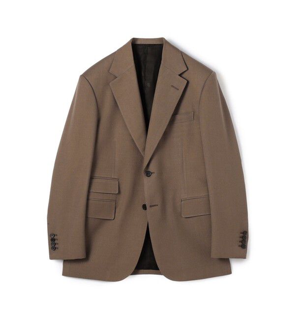 TOMORROWLAND MENS「シルクウールモヘヤ シングルブレステッド2Bジャケット NOVARA」|テーラードジャケット|43 ベージュ