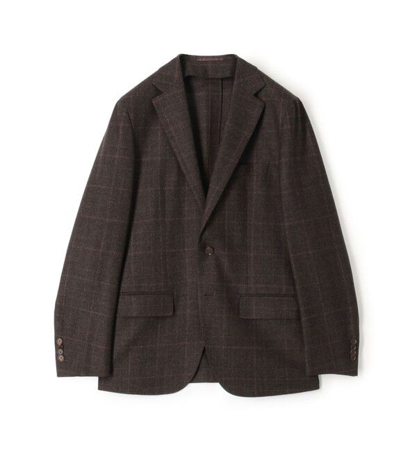 TOMORROWLAND MENS「ウールナチュラルストレッチ シングルブレステッド 2Bジャケット DRAGO」|テーラードジャケット|48 ダークブラウン系