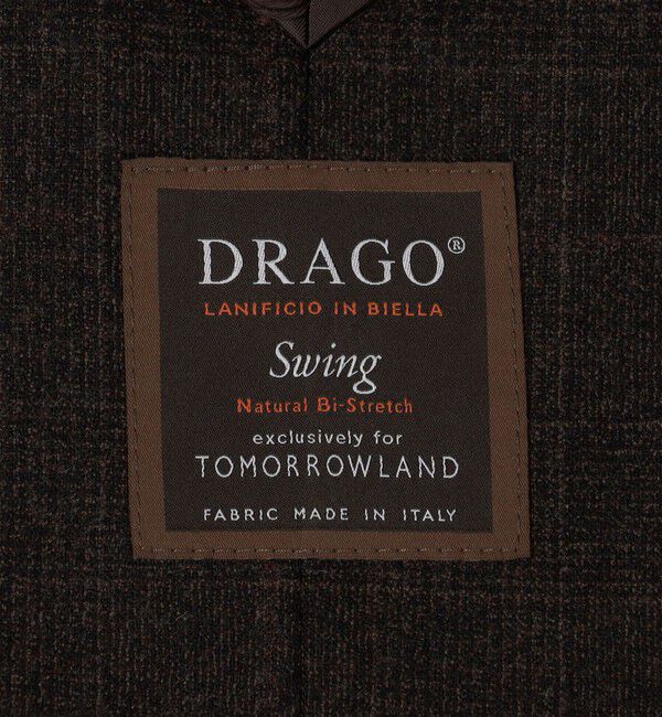 TOMORROWLAND MENS「ウールナチュラルストレッチ シングルブレステッド 2Bジャケット DRAGO」|テーラードジャケット|