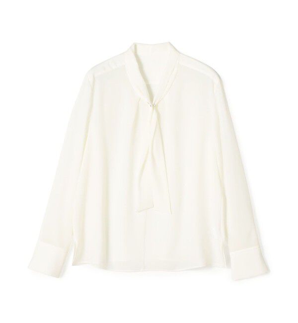 Ballsey「プリマベーラデシン タイブラウス」|シャツ・ブラウス|11 ホワイト