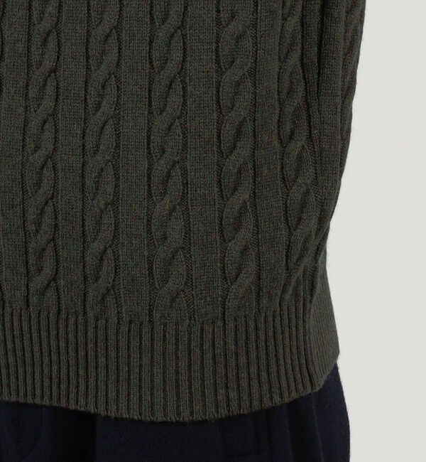 TOMORROWLAND MENS「TOMORROWLAND tricot スーパーファインラムウール ケーブルニット」|ニット・セーター|