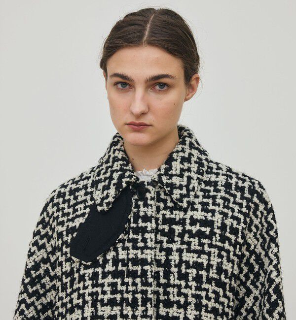 DES PRES「ビンテージブークレーツイード バルカラーコート」|ステンカラーコート|