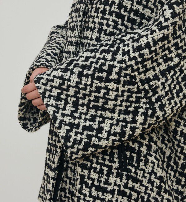 DES PRES「ビンテージブークレーツイード バルカラーコート」|ステンカラーコート|