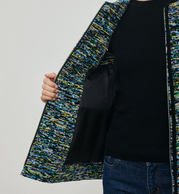 DES PRES「モザイクモール  クルーネックジレ」|ベスト・ジレ|