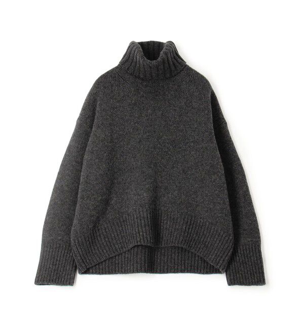 GALERIE VIE「ファインウール タートルネックプルオーバー」|ニット・セーター|17 チャコールグレー