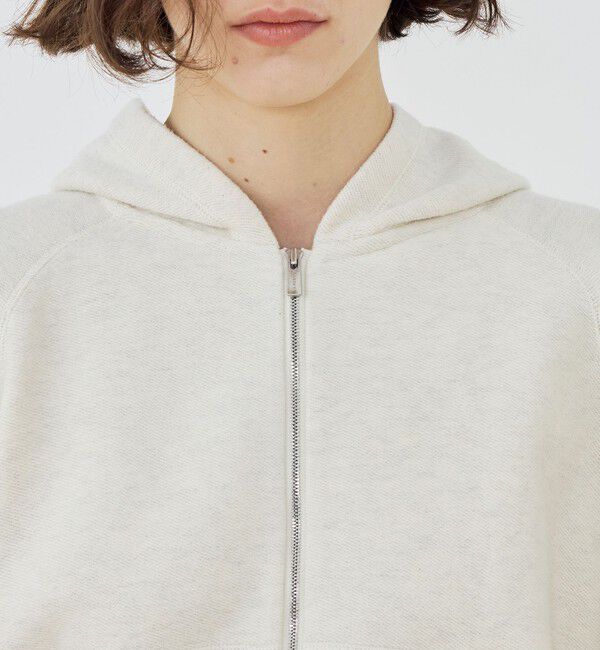 GALERIE VIE「コットンナイロンスエットニット ジップアップパーカ」|パーカー|