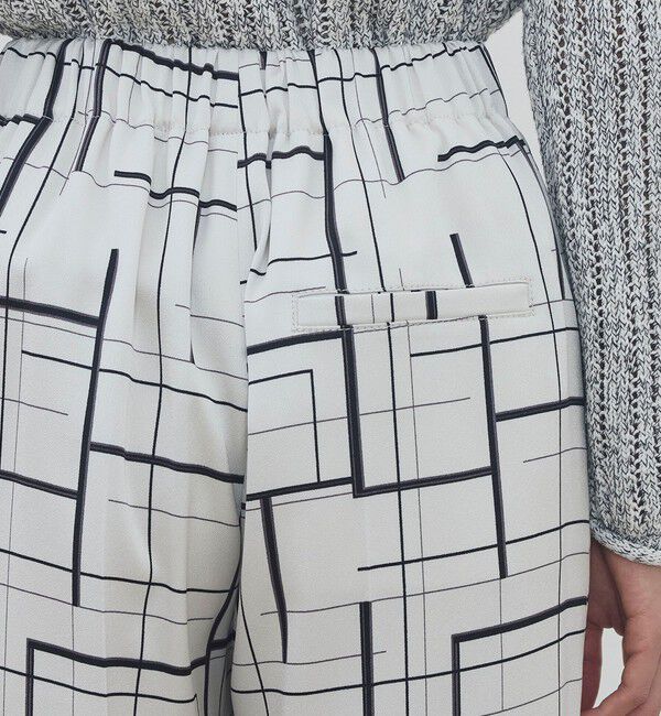 DES PRES「 ウィンドウフレームプリント タックセミワイドパンツ」|その他|