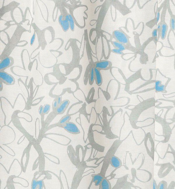 TOMORROWLAND collection「ペタルフラワープリント ボウタイブラウス」|シャツ・ブラウス|