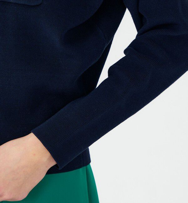 Ballsey「パールコンビ ポケットプルオーバー」|ニット・セーター|