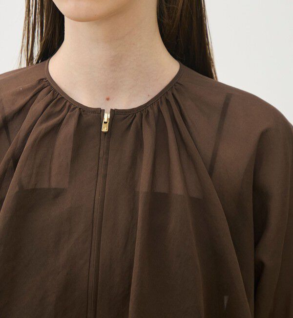 TOMORROWLAND collection「【WEB先行予約】ルコットンオーガンジー ジップアップライトブルゾン」|その他|