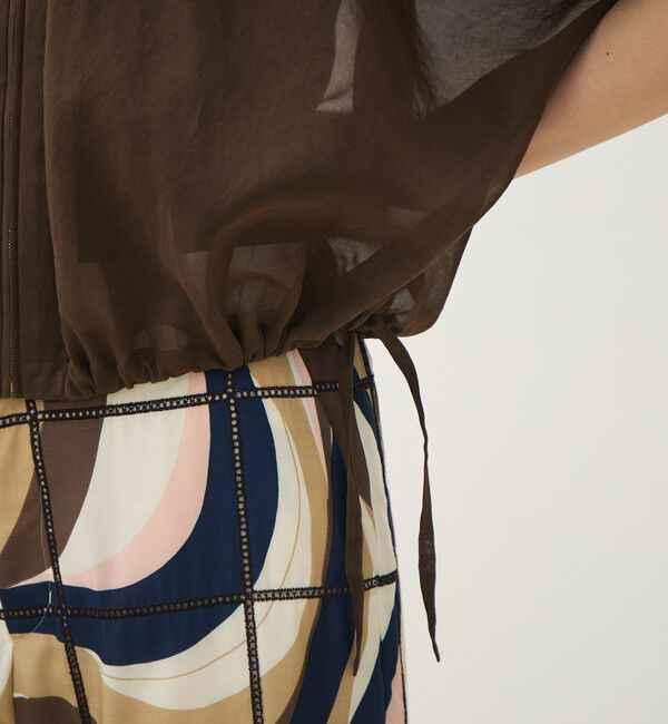 TOMORROWLAND collection「【WEB先行予約】ルコットンオーガンジー ジップアップライトブルゾン」|その他|